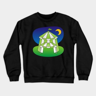 Green Circus Tent Crewneck Sweatshirt